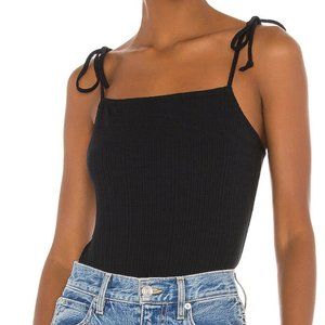 BCBGeneration Square Neck Tie Strap Bodysuit